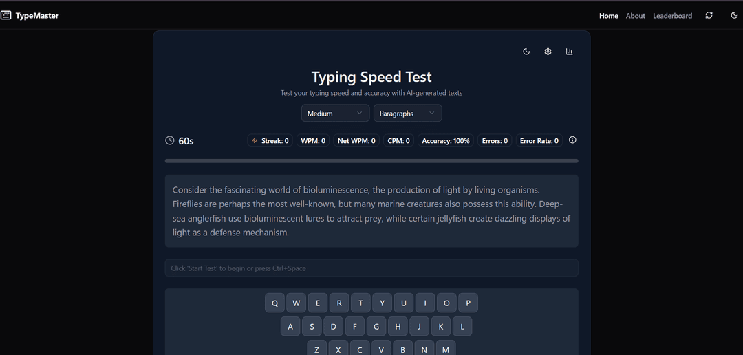 Typing Speed Tester